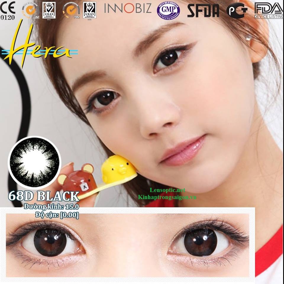 Lens Đen 0 độ - 15.0mm (68D BLACK)