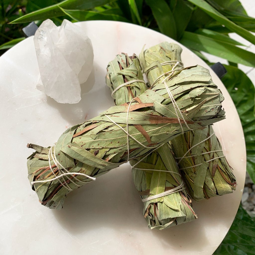 Set 3 bó xô thơm Bảo vệ (Xô bạch đàn - Eucalyptus Smudge sticks) (Lưu ý số lượng bó)