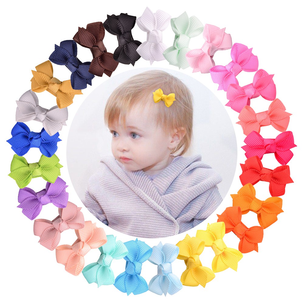 Kẹp tóc KIDSBOWS đính nơ ruy băng nhiều màu sắc sáng tạo cho bé