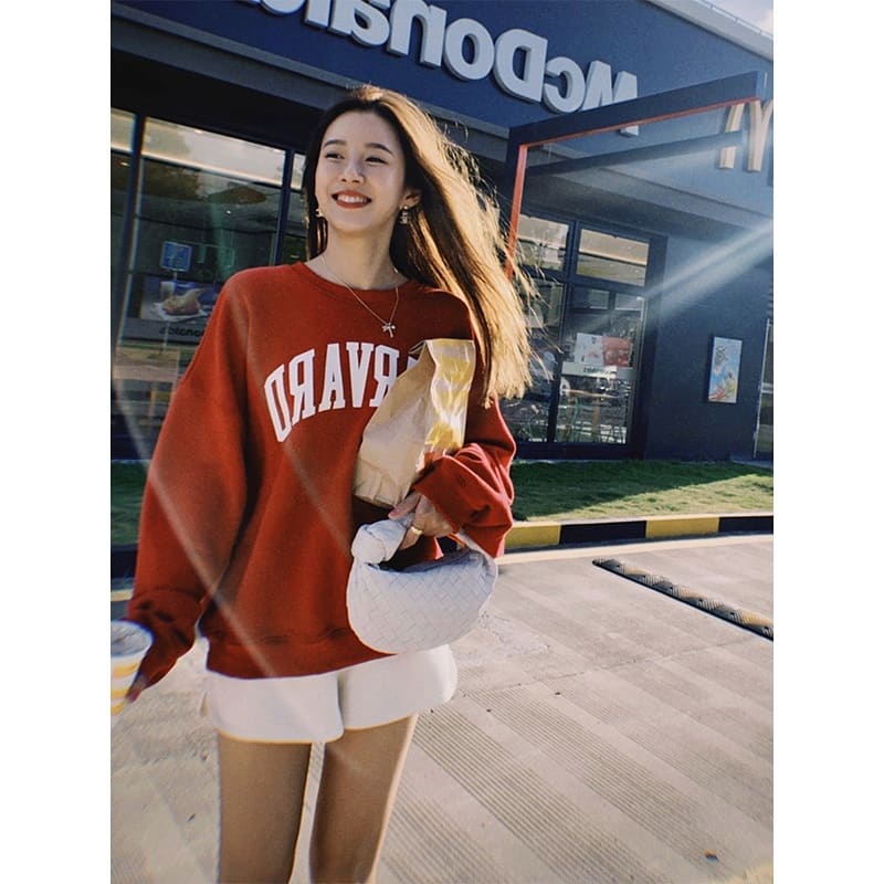 Sweater HARVARD Chữ in Thời TRang Mùa Đông Dành Cho Nam Nữ