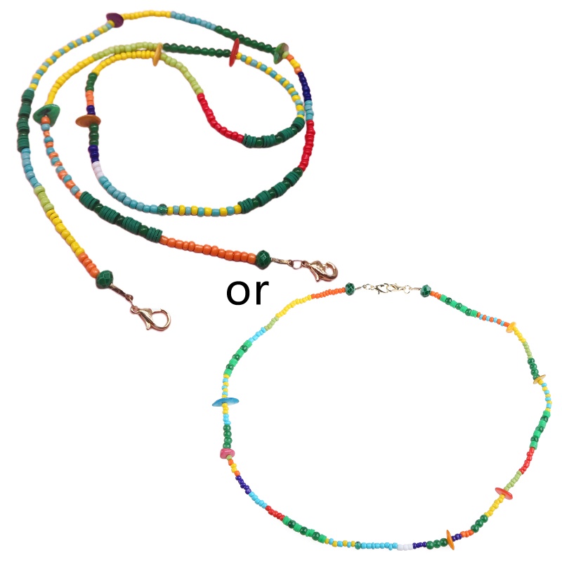 Dây Đeo Giá Đỡ Mắt Kính Xỏ Hạt Nhiều Màu Sắc Dùng Trang Trí
