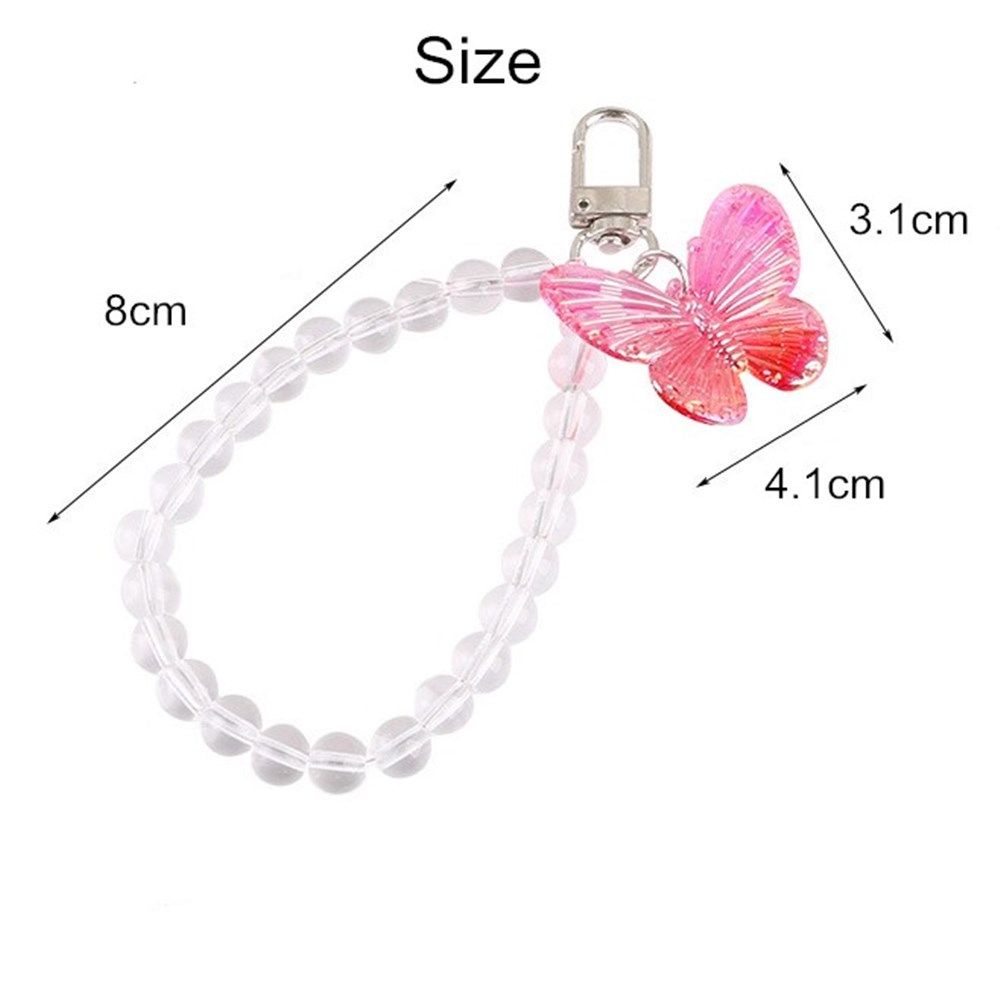 Móc khóa hình bướm bằng kim loại nhiều màu lựa chọn thời trang cho nữ
