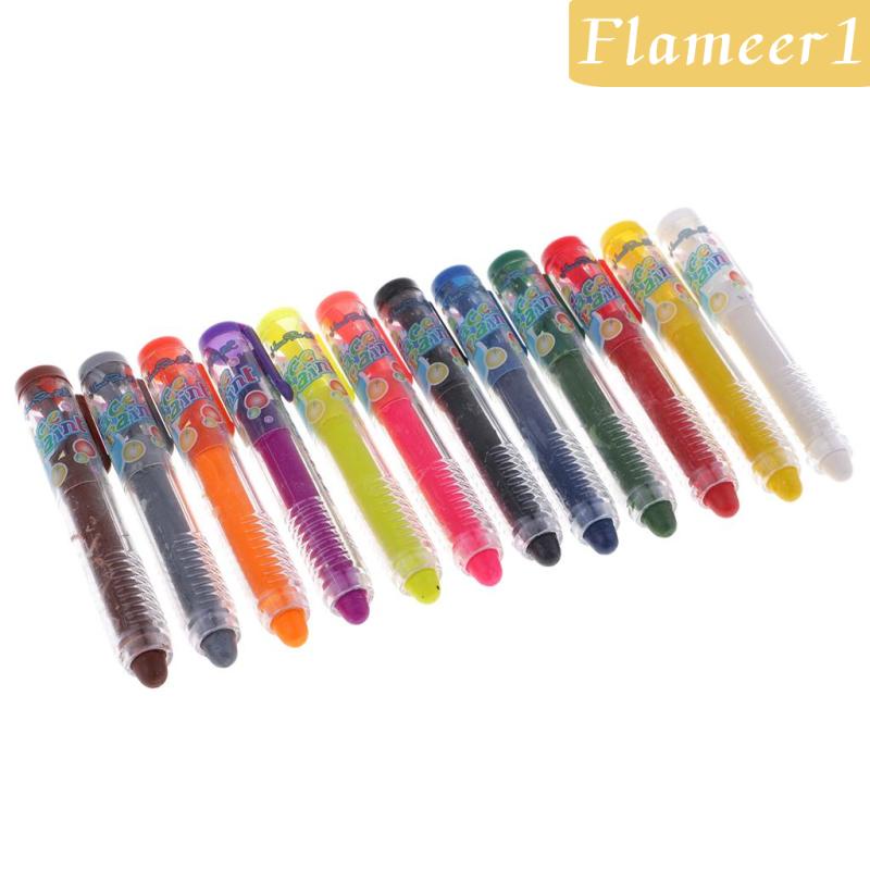 [Flameameer1] Màu Sáp Màu Vẽ Mặt Và Cơ Thể Hóa Trang Halloween Có Thể Giặt Được