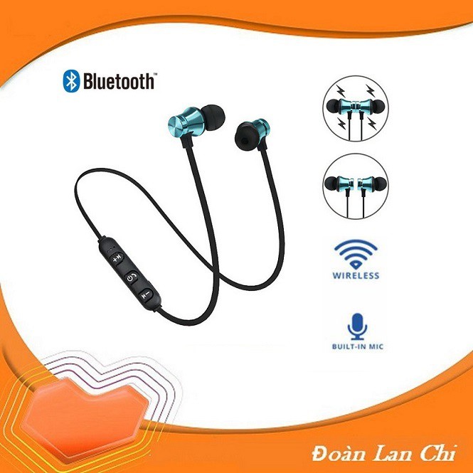 Tai Nghe Bluetooth Thể Thao Có Nam Châm Cho Iphone X Android | BigBuy360 - bigbuy360.vn