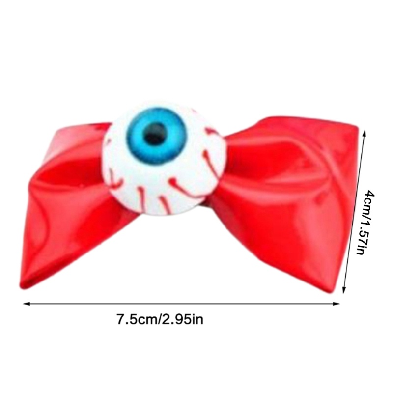 Kẹp Tóc Da Hình Đôi Mắt Điên Cuồng Hóa Trang Halloween