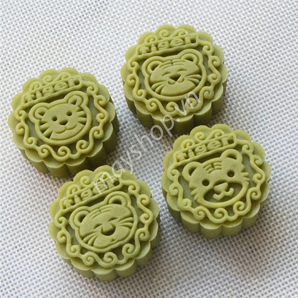 Khuôn trung thu 4 mặt Hổ Tiger (50g)/ KTT36