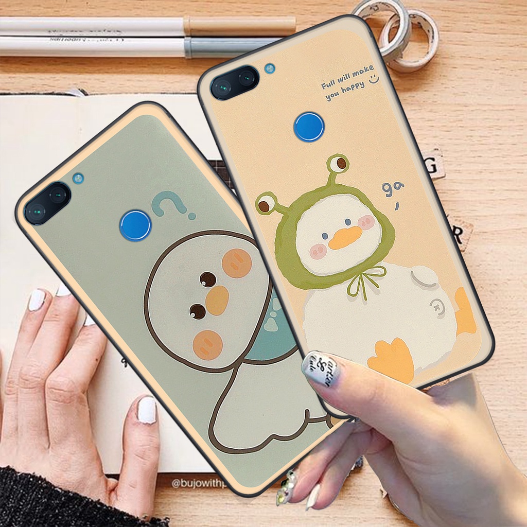 Ốp Xiaomi mi 8 lite bộ hình cute dễ thương gấu thỏ xinh xắn vẽ tay lạ mắt