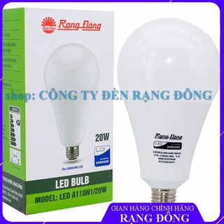 [HÀ NỘI]Bóng Đèn LED BÚP TRÒN 20W Rạng Đông, Chip LED SAMSUNG, Bảo Hành 24 Tháng