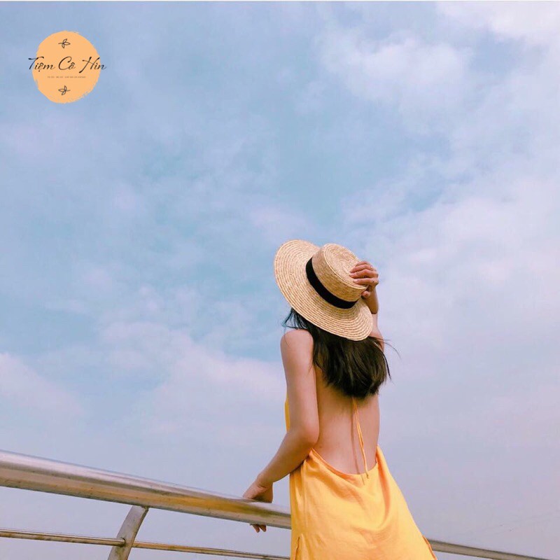 Mũ cói Gaucho cao cấp rộng vành đi biển Tiệm Cô Hìn được yêu thích nhất hè 2022 ship đóng thùng không hỏng lỗi 1 đổi 1