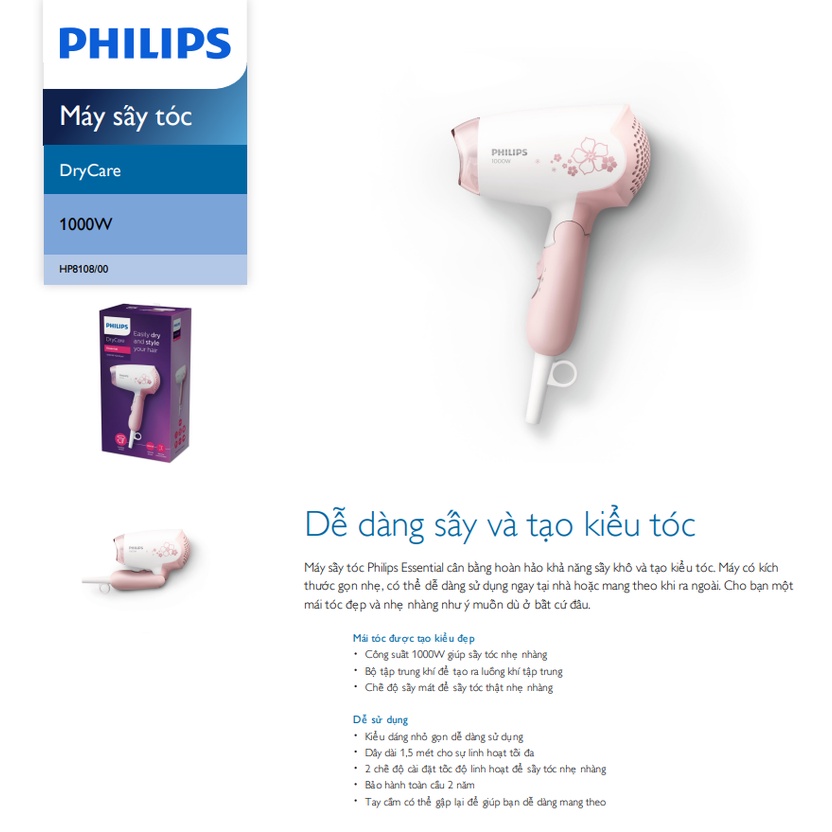Máy sấy tóc Philips HP8108/00