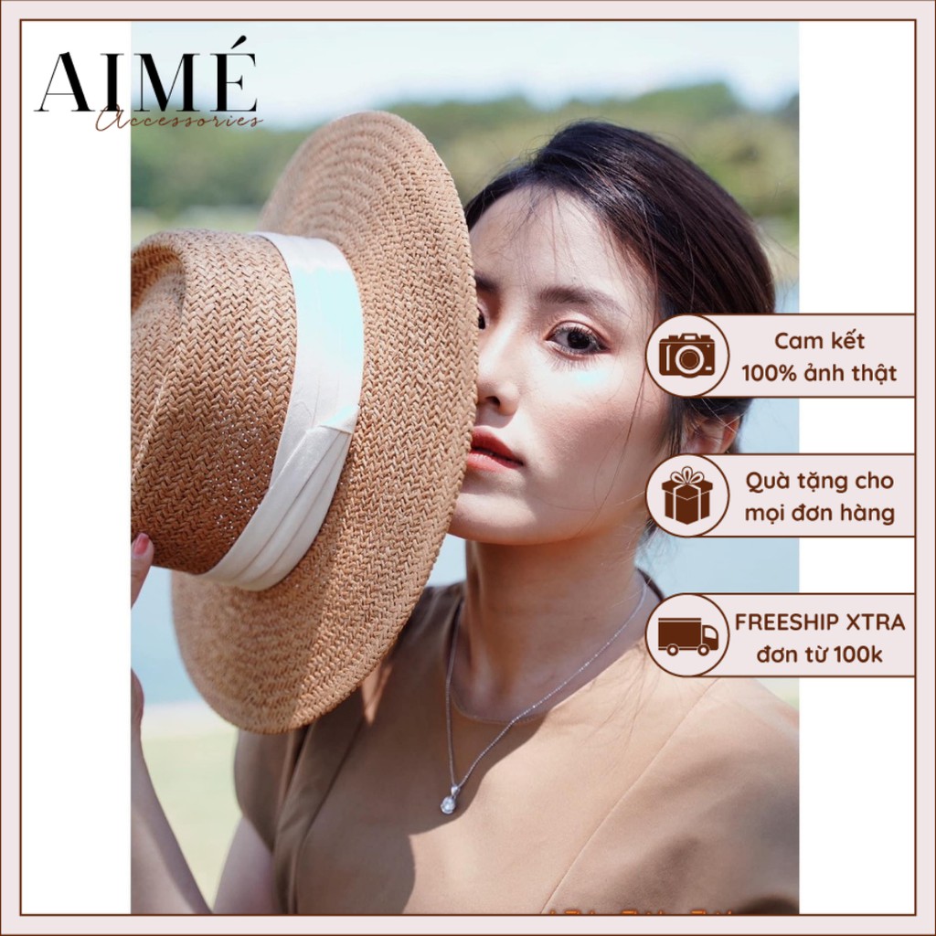 [MÃ AIME10 giảm 10k đơn 200k] Mũ cói rộng vành Gaucho Panama LOẠI 1, chất liệu cói tự nhiên cao cấp