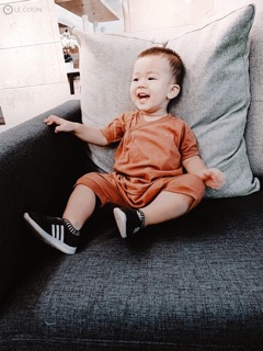 [LECOON] Bộ đồ cúc bấm tay ngắn