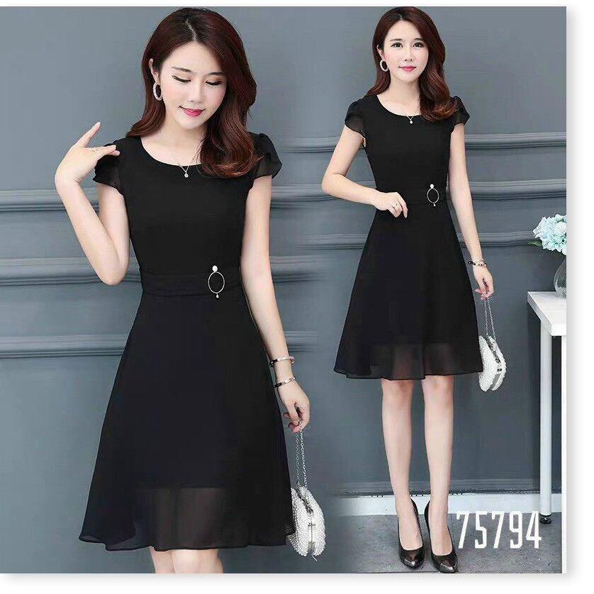 ĐẦM VOAN CHIFFON DÁNG SUÔNG,HỌA TIẾT TRƠN NHƯNG KHÔNG KÉM PHẦN SANG TRỌNG MẪU MỚI NHẤT HIỆN NAY