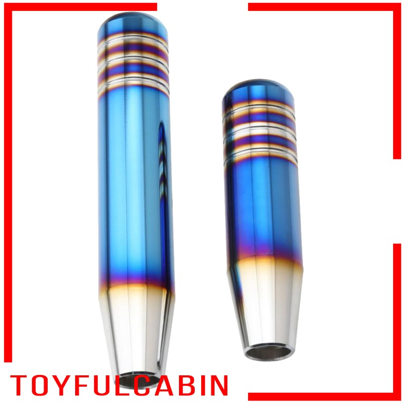 Núm Gạt Cần Số Xe Hơi Bằng Titan Màu Xanh Dương 18cm / 7inch Tiện Dụng