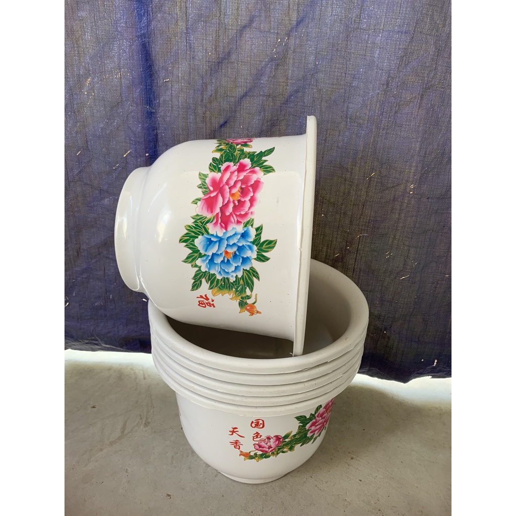 COMBO 5 CHẬU NHỰA HOA MẪU ĐƠN #H280 (DỊCH TRUYỀN CHO CÂY, KEO LIỀN SẸO, BẠT PHỦ ĐẤT CHỐNG CỎ MỌC...)