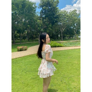 ( morningdudu) Jumpsuit Hoa_ Floral Jumpsuit