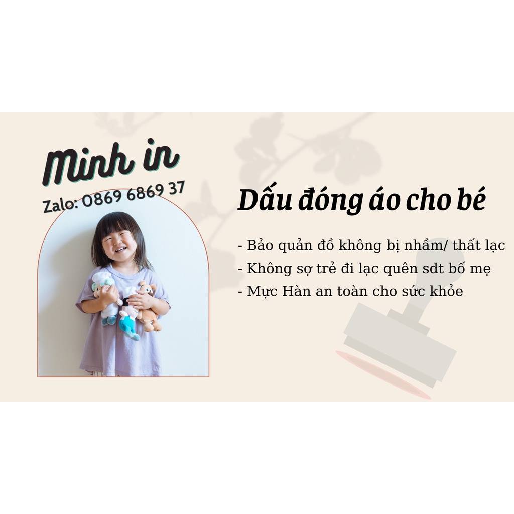 IN DẤU TÊN BÉ LÊN BỘ BÒ SỮA DÀI TAY DỄ THƯƠNG CHO BÉ