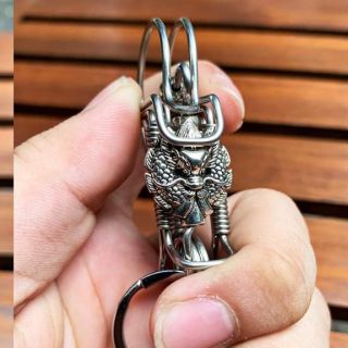 Móc khóa inox đầu rồng