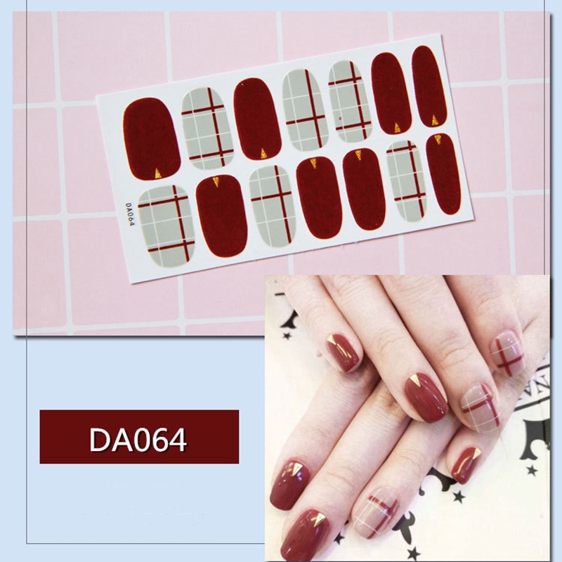 Set 14 Hình Dán Móng Tay 3D Thời Trang DIY Da061-080