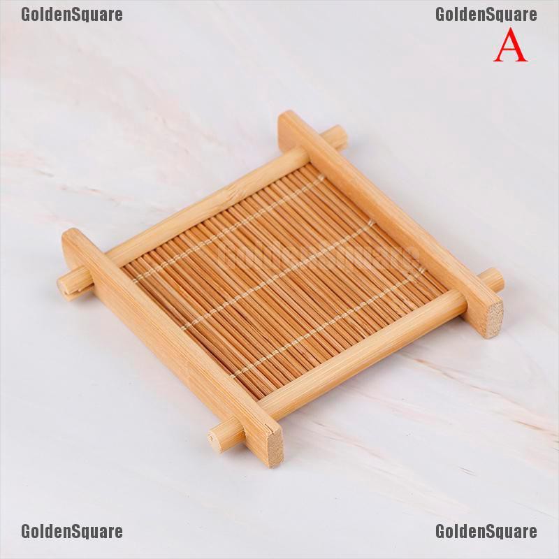 Đế lót ly trà bằng tre trang trí nhà bếp