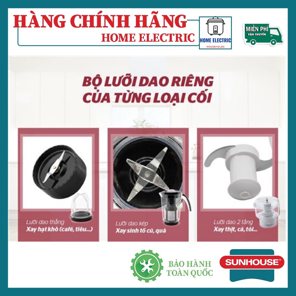MÁY XAY SINH TỐ ĐA NĂNG SUNHOUSE SHD5322 HÀNG CHÍNH HÃNG BẢO HÀNH TOÀN QUỐC 12 THÁNG
