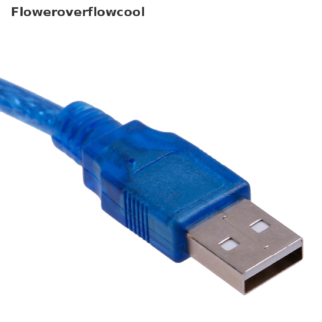 Dây Cáp Usb 2.0 Type A Đầu Đực Sang Đầu Đực B Đầu Cái Màu Xanh Dương Trong Suốt Cho Máy In