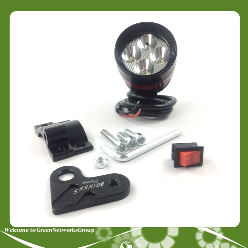 Đèn trợ sáng L4 3 chức năng vòng đỏ có công tắc