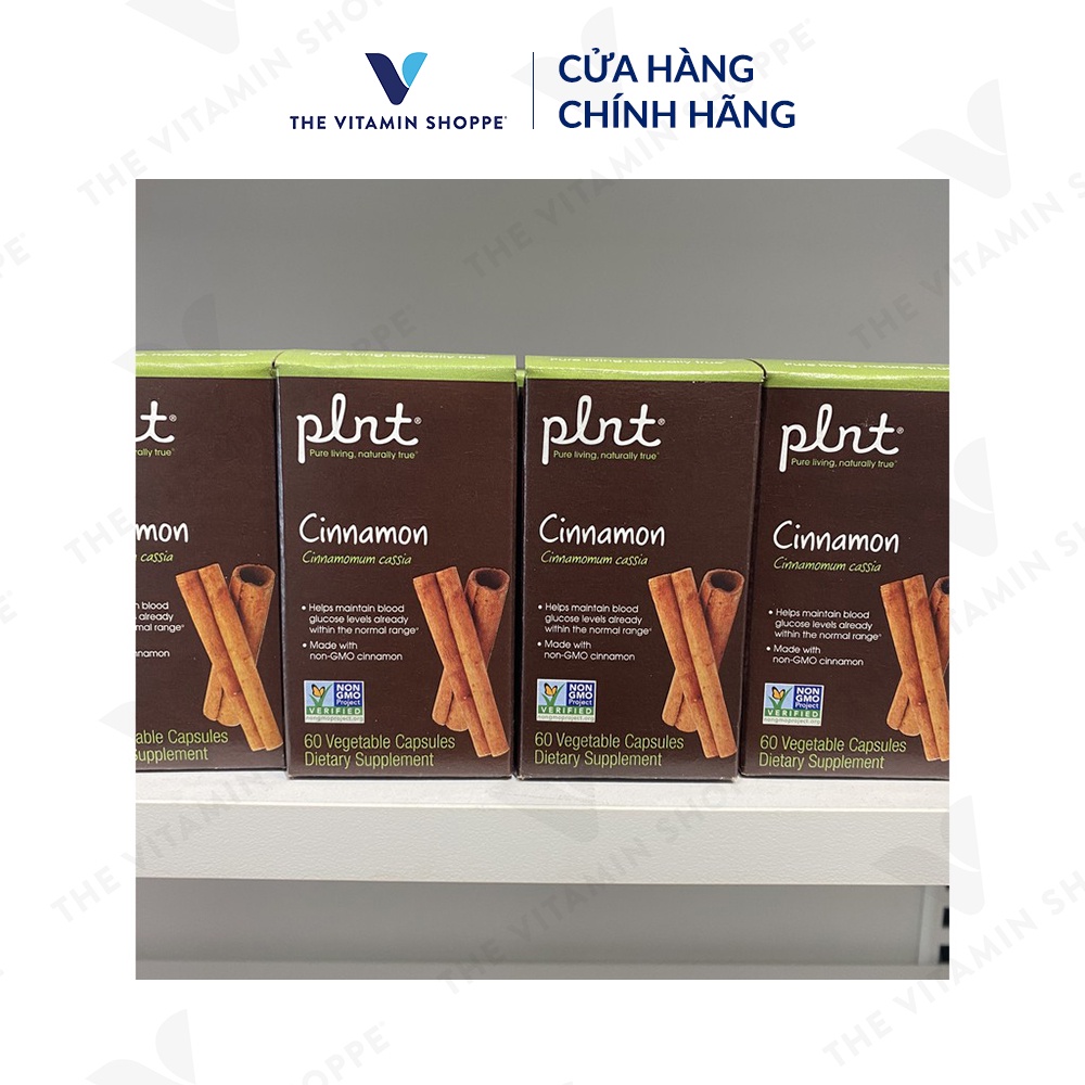 Viên uống hỗ trợ ổn định đường huyết PLNT Cinnamon 60 viên/ hộp