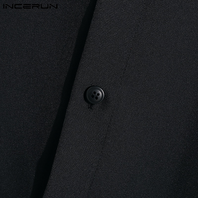 Áo kiểu INCERUN tay lửng đính tua rua xuyên thấu