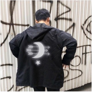 🌜Áo Khoác Dù Mặt Trăng Phát Sáng