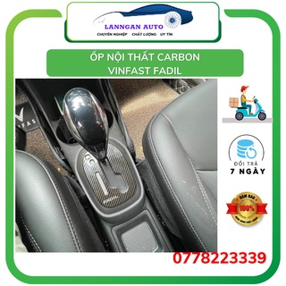 Ốp nội thất ô tô Vinfast Fadil 2020 chất thép Carbon cao cấp