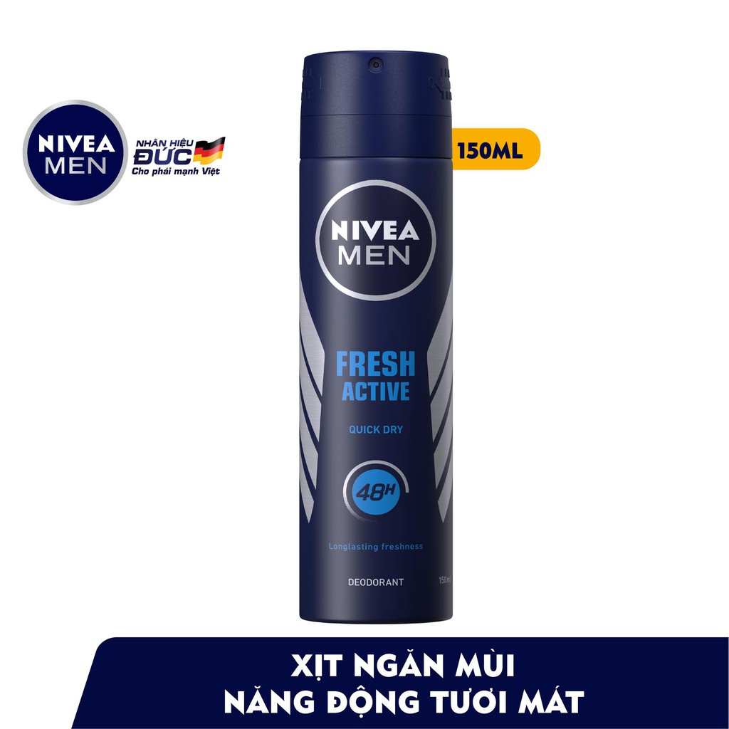 XỊT KHỬ MÙI TOÀN THÂN NIVEA MEN COOL KICK 150ML