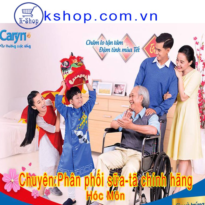 Gói Siêu Tiết Kiệm Tã dán Caryn Siêu thấm M40 61-106CM- MẪU MỚI Chống Kháng Khuẩn