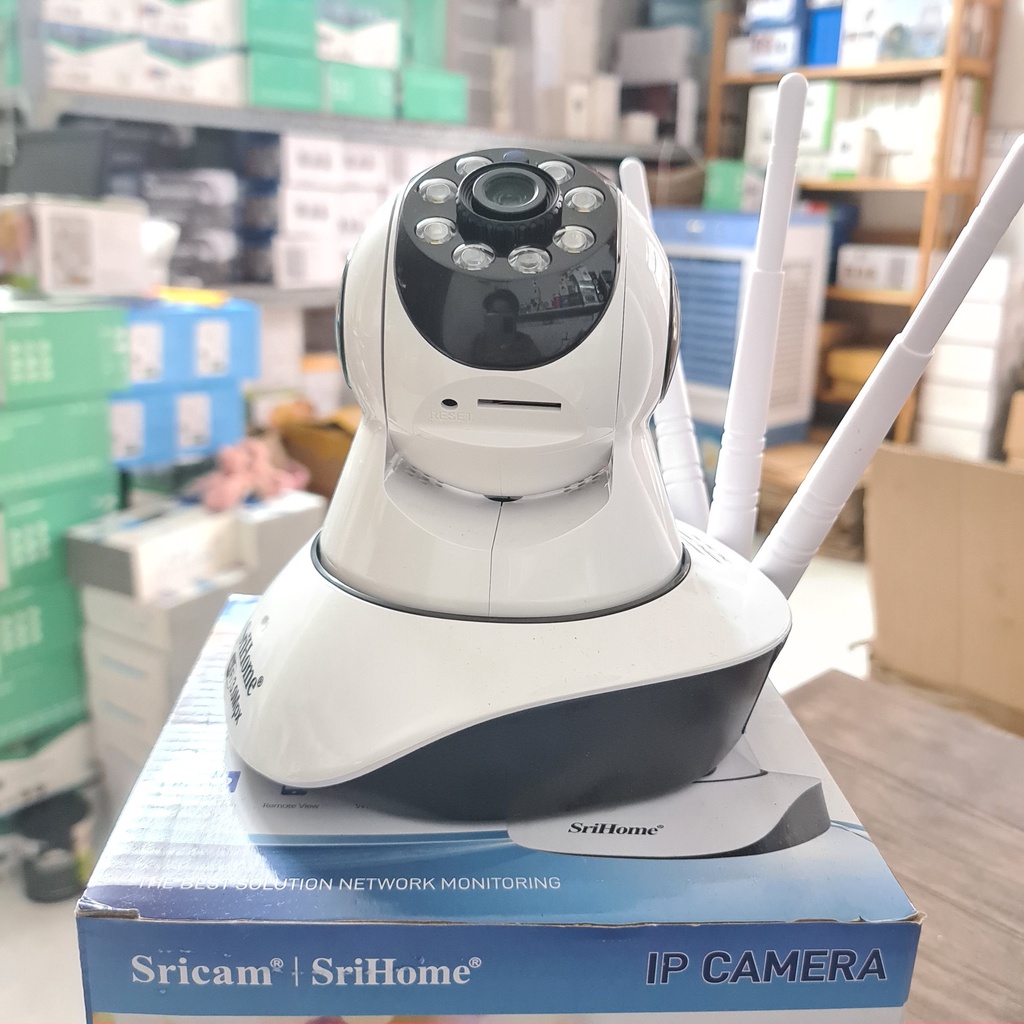 CAMERA IP WIFI SRIHOME 3 RÂU 3.0Mps - QUAY ĐÊM CÓ MÀU - CAMERA THẾ HỆ MỚI - QUAY RÕ NGÀY VÀ ĐÊM