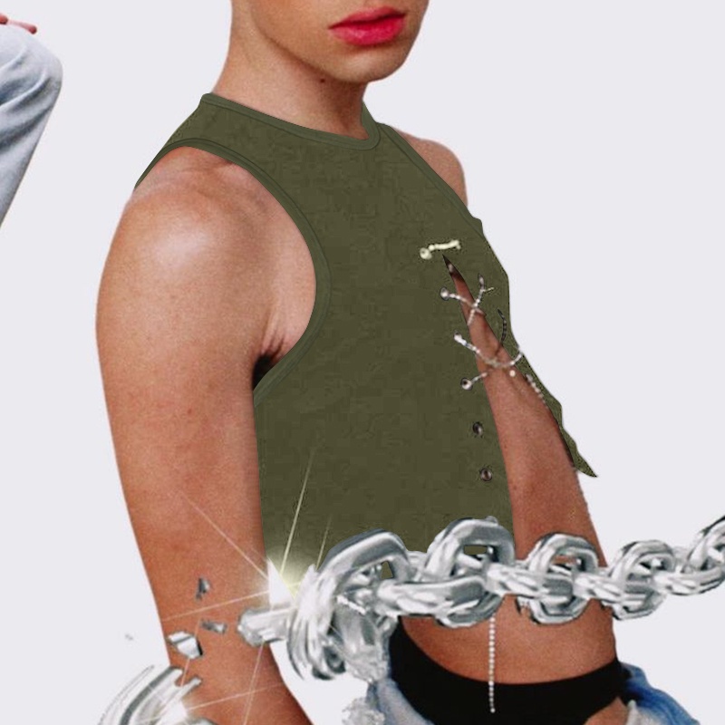 Áo Tank Top Sát Nách Cột Dây Size S-5XL Cho Nam