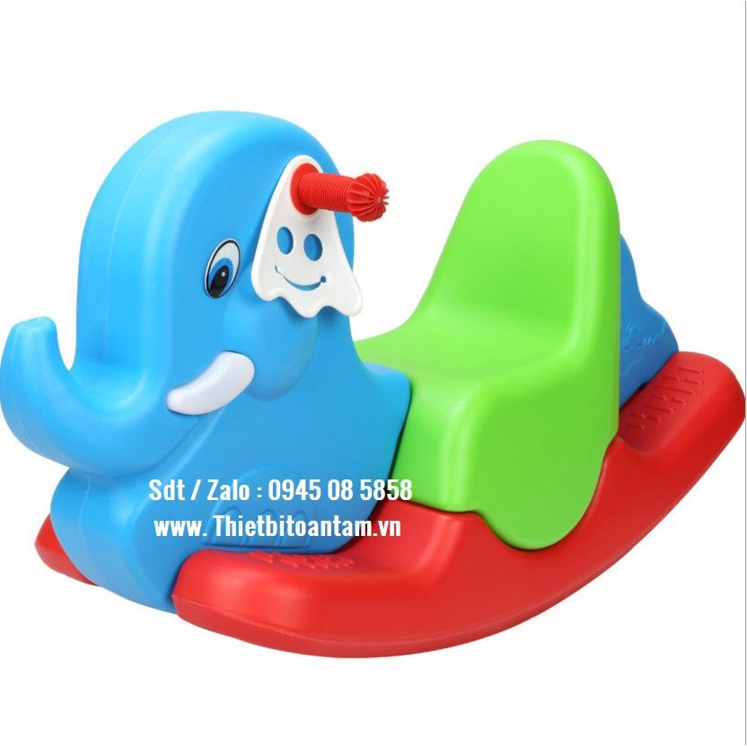 Bập bênh cho bé nhựa cao cấp hình con voi