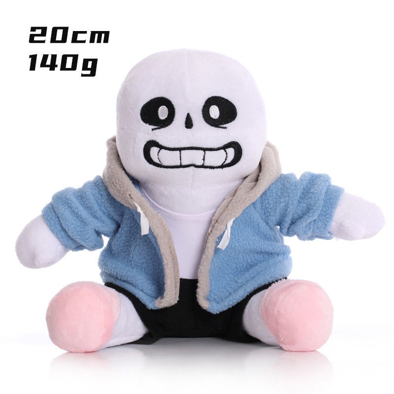 Undertale Sans Zombie Sister Xiaohuayu Đồ chơi sang trọng đầu lâu người đàn ông búp bê trò chơi búp bê