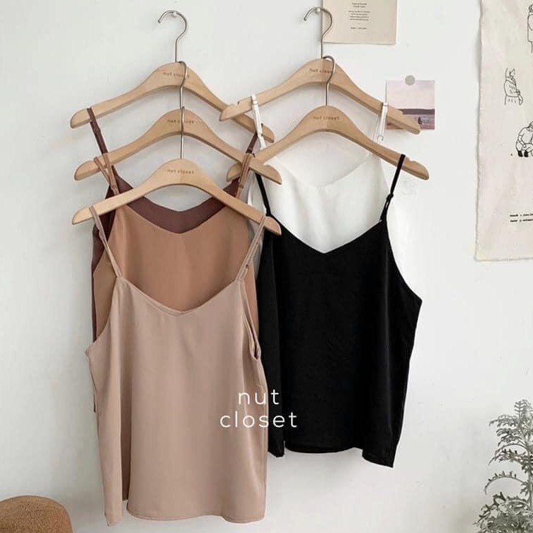 Áo 2 dây basic vintage - Áo hai dây freesize siêu hot 2020 nhiều màu ( kèm ảnh thật) - CM Shop