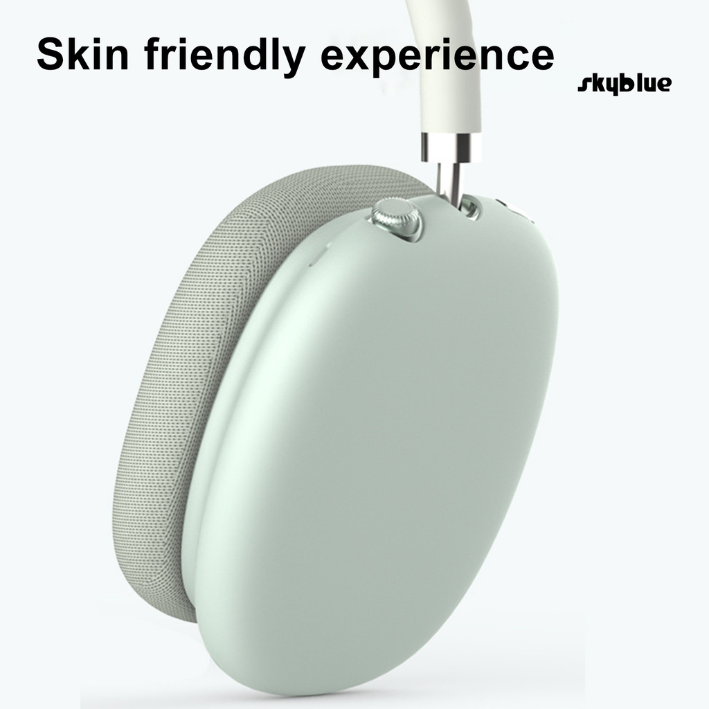 [SK]Protective Earpads Solid Color Anti Scratch Silicone Bluetooth Headset Ear Covers Shell for AirPods Max