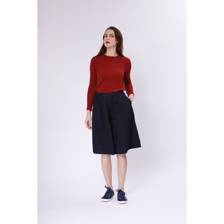 Quần short ống rộng lưng thun lửng ngố
