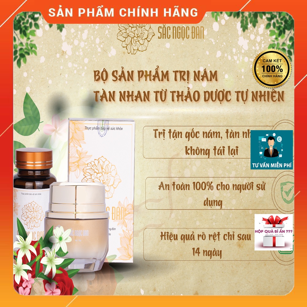Viên Uống Và Kem Dưỡng Sắc Ngọc Đan Giúp Xóa Mờ Thâm Nám Sau 2 Tuần Sử Dụng