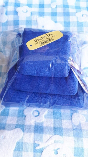 Bộ 3 khăn tắm, khăn mặt ,khăn gội trơn (khăn tắm 1mx50)