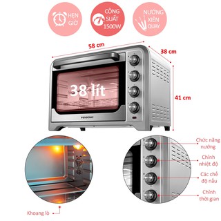 Lò nướng Pensonic PEO-3803G