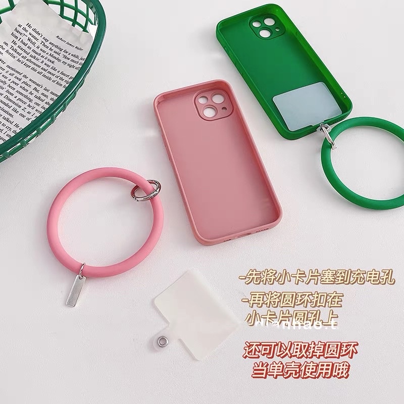 Vòng tay silicon -Móc treo điện thoại có thể tháo rời cho iphone samsung oppo vivo