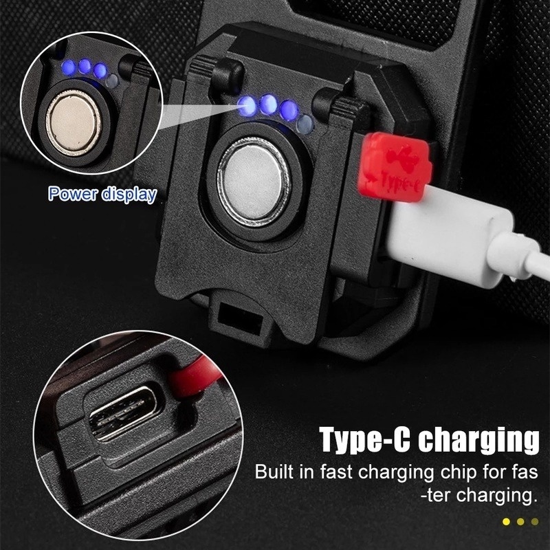 Đèn LED COB Mini 4 Chế Độ Kèm Móc Khóa Bỏ Túi Đa Năng Tiện Dụng Mang Theo Du Lịch Cắm Trại
