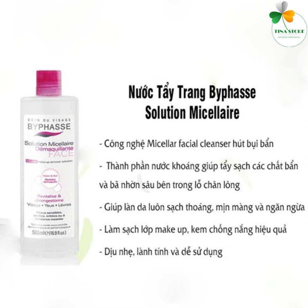 [Chính Hãng]Nước Tẩy Trang Byphasse Solution Micellaire 500ml | BigBuy360 - bigbuy360.vn