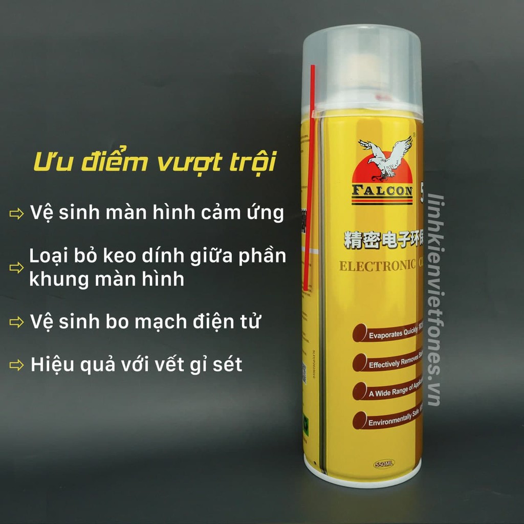 NƯỚC LÀM SẠCH FALCON 530 CHÍNH HÃNG (CHAI XỊT 550ml)