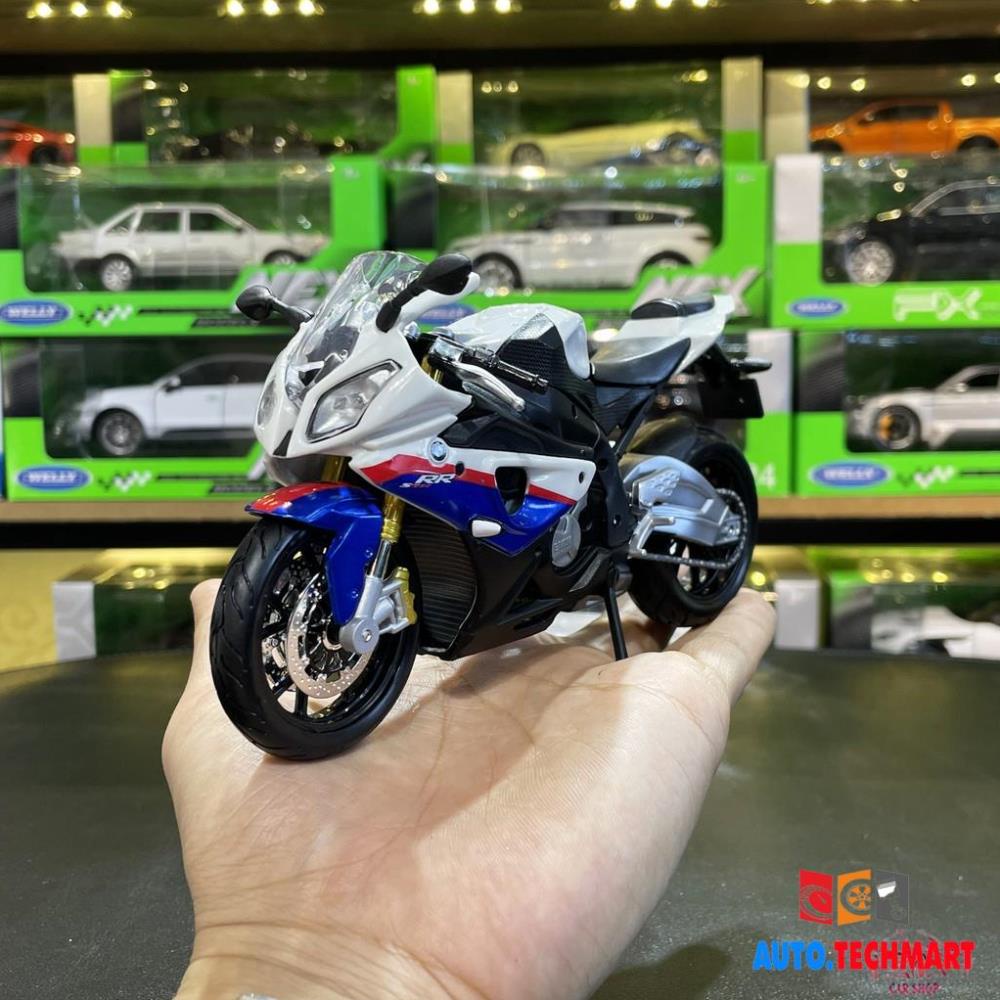 Xe mô hình mô tô siêu xe BMW S1000RR tỉ lệ 1:12 hãng Maisto