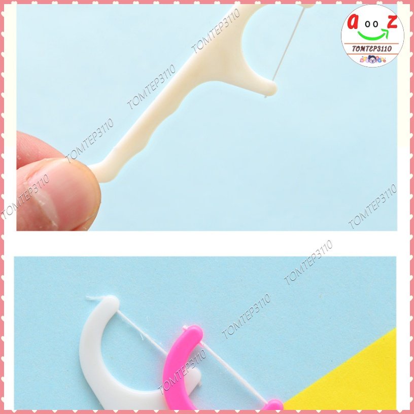 Tăm Chỉ Nha Khoa 2 Đầu Túi 25 Cây - Tăm Xỉa Răng