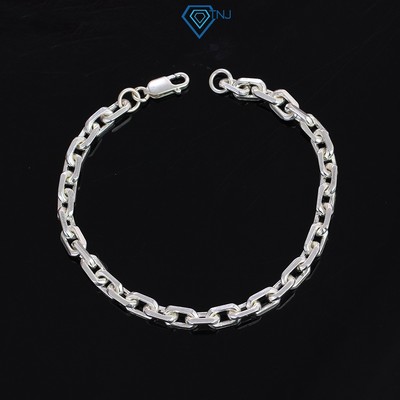 Vòng tay bạc 925 nam mắt xích sợi nhỏ cá tính LTA0027 - Trang Sức TNJ